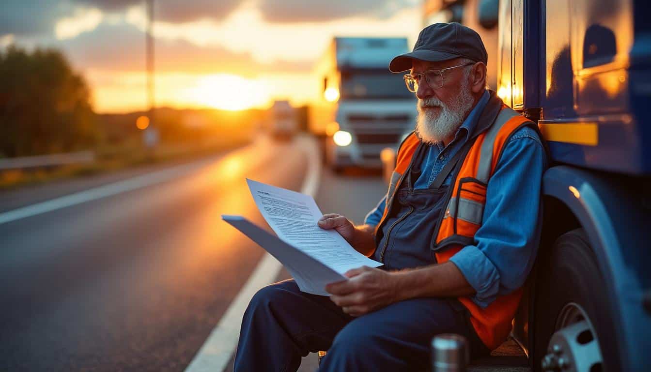 Illustration: Comprendre le congé de fin d’activité dans le secteur routier
