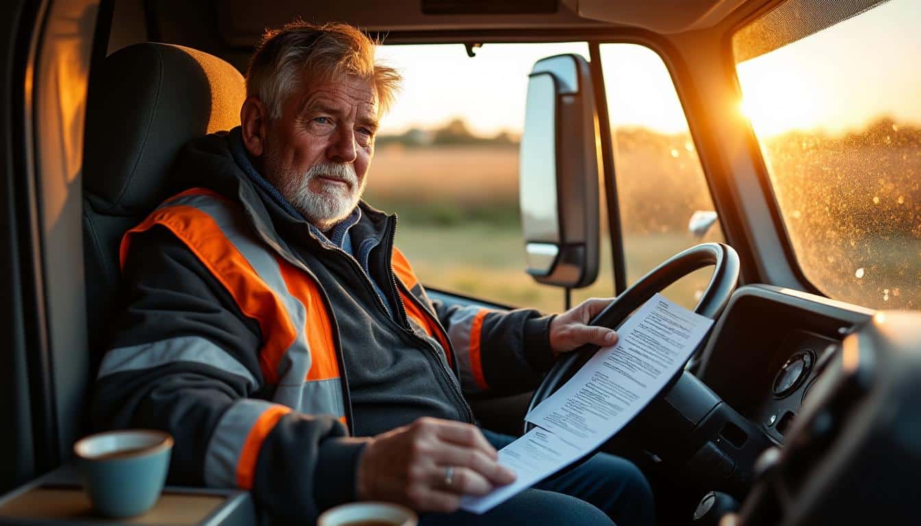 Illustration: Comprendre le congé de fin d’activité dans le transport routier