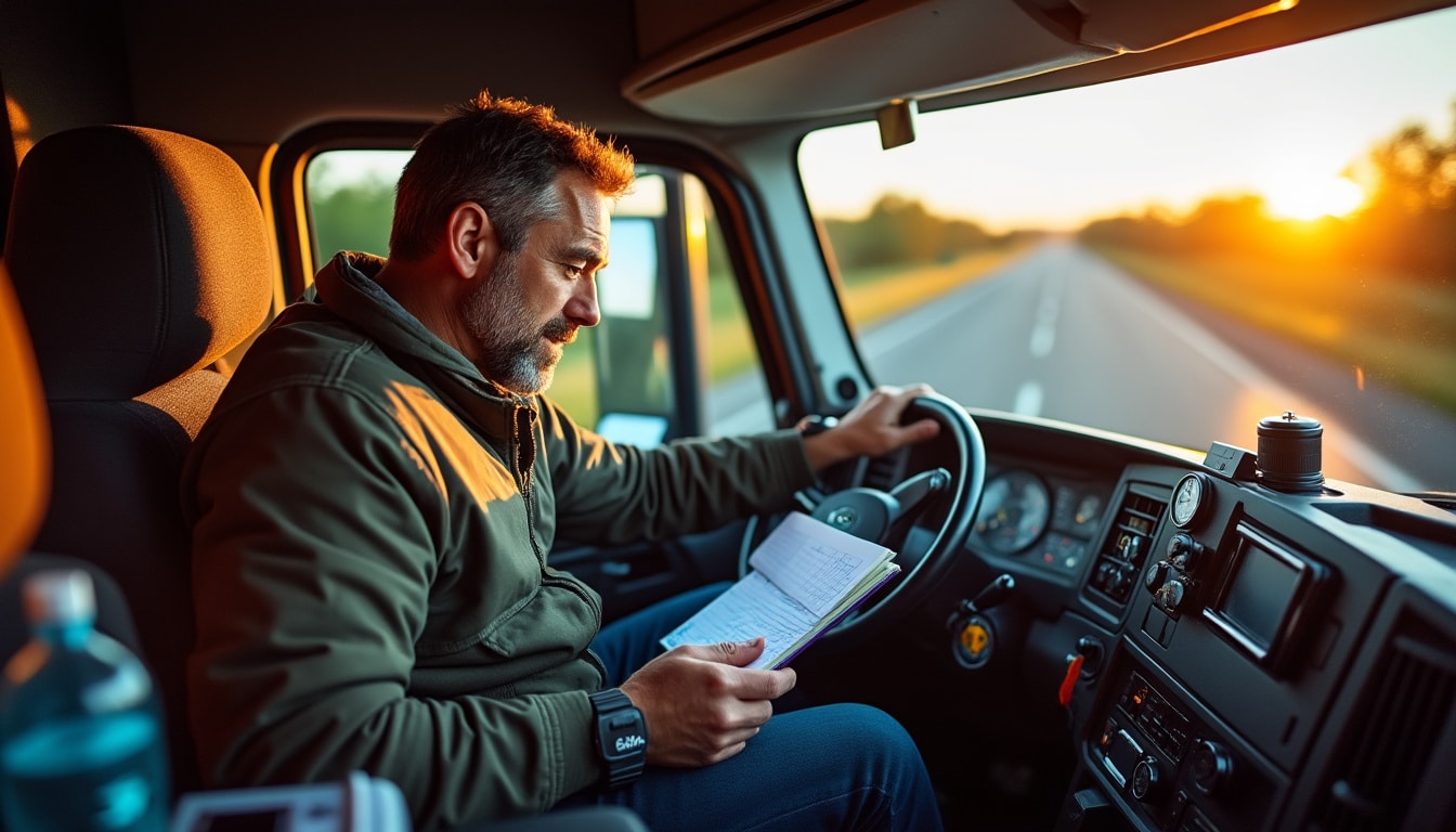 Illustration: Comprendre l’amplitude horaire dans le métier de chauffeur routier