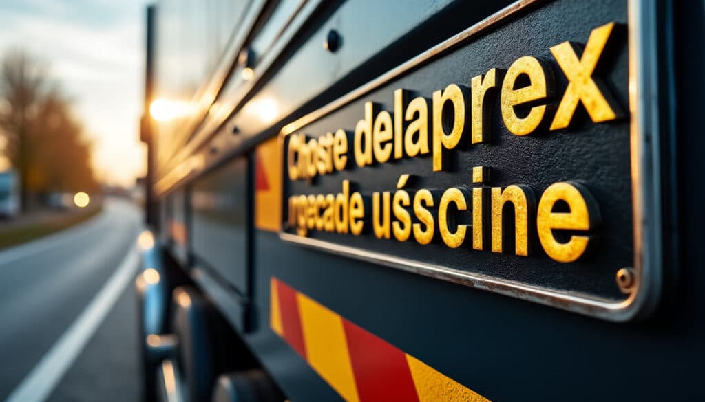 Plaque personnalisée pour camion : style unique et qualité durable