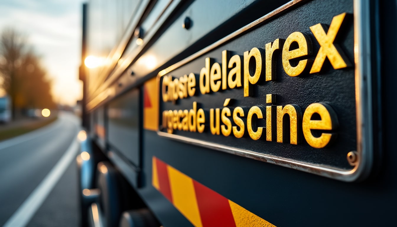 Plaque personnalisée pour camion : style unique et qualité durable