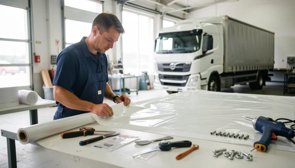 Réparation d’une bâche de camion : que choisir ?