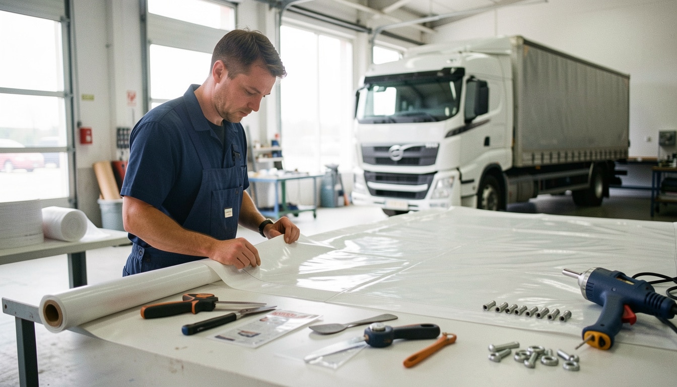 Réparation d’une bâche de camion : que choisir ?