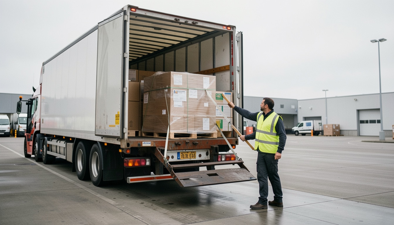 Chargement des camions : sécurité, arrimage et règles